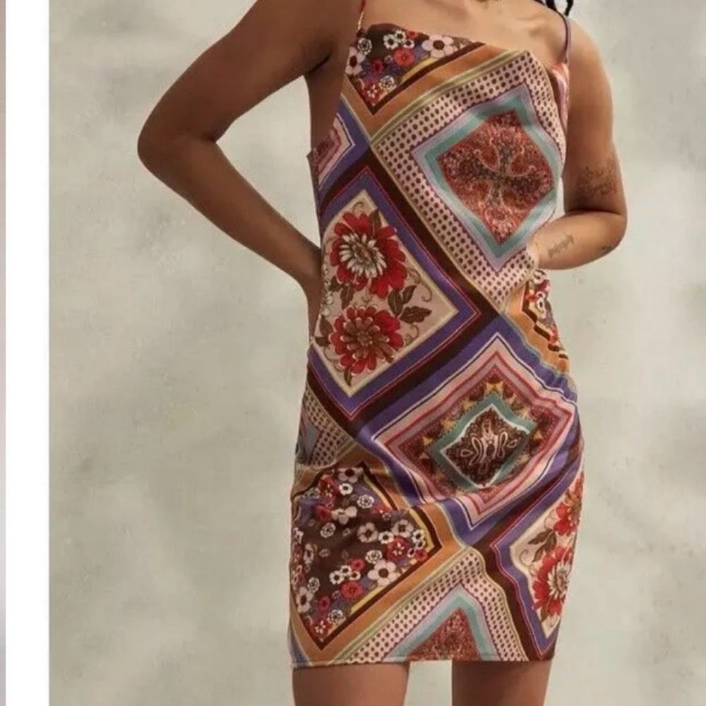 Urban Outfitters Colorful Floral Mini Dress